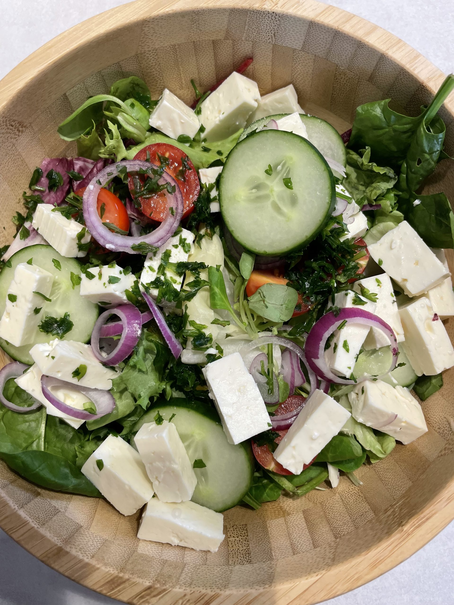 Salat mit Feta